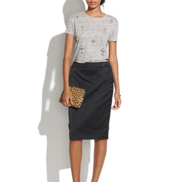 Madewell Dresses & Skirts - Madewell • Satin "Game Plan" Pencil Skirt